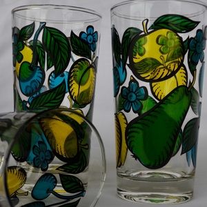 Vintage Hand painted Glassware